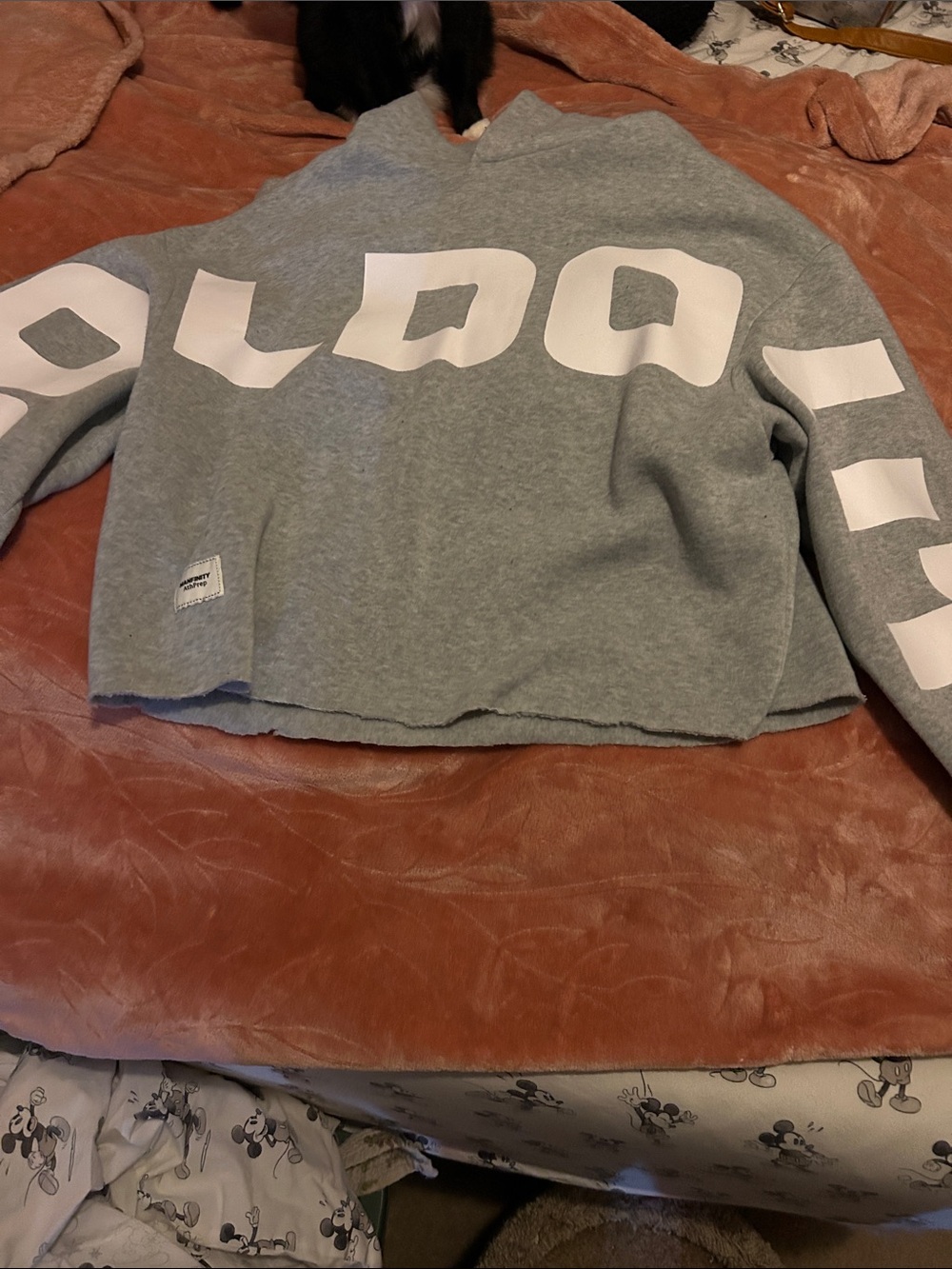 🎊Gray Crew Sweatshirt with White Patch Logo
